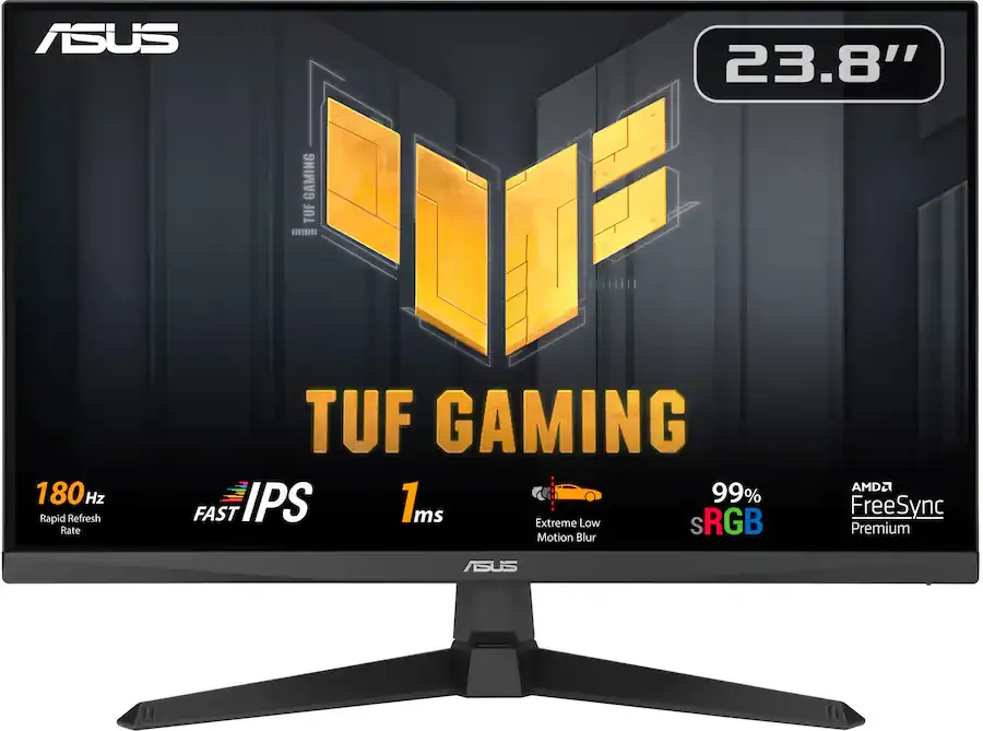 ASUS - Monitor Gaming TUF Gaming de 24&quot; FHD IPS, 180 Hz, 1 ms y FreeSync Premium (DisplayPort, HDMI) - Negro. - 12 Meses Garantia!