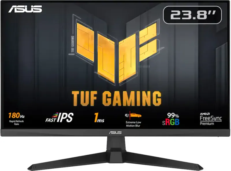ASUS - Monitor Gaming TUF Gaming de 24&quot; FHD IPS, 180 Hz, 1 ms y FreeSync Premium (DisplayPort, HDMI) - Negro. - 12 Meses Garantia!