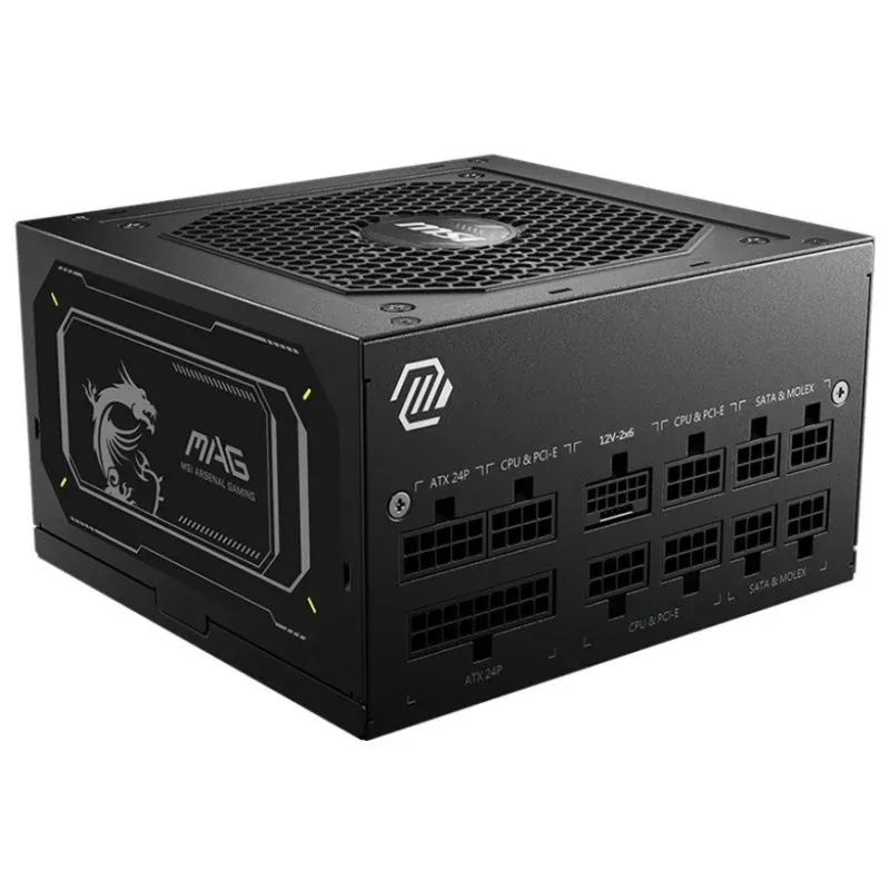 Fuente Alimentación MSI MAG A850GL PCIE5 II ATX 3.1 850W 80 Plus Gold