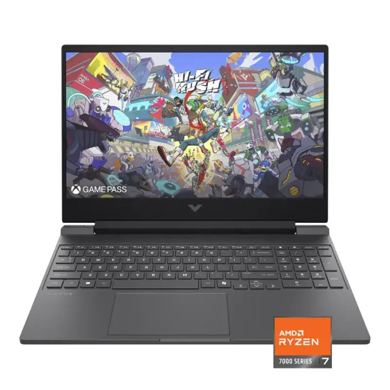 HP - Victus Laptop Gaming  Pantalla  15.6" 144Hz Full HD  - AMD Ryzen 7 7445HS - 16GB Memory Exp 64GB - NVIDIA GeForce RTX 4050 6GB - 512GB SSD - Mica Silver. 12 Meses Garantia!