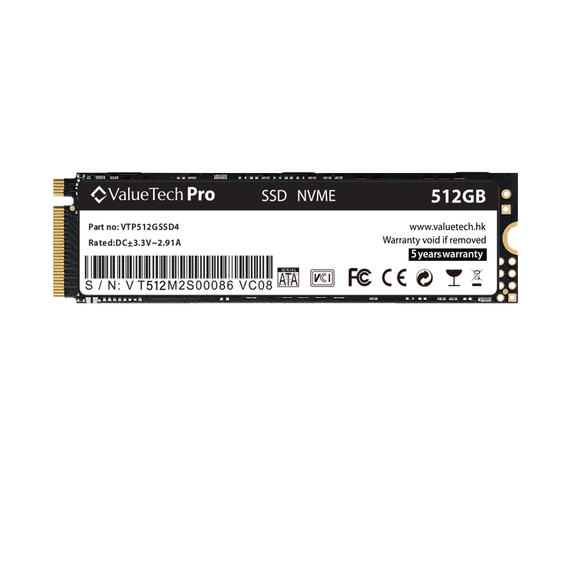 SSD ValueTech Basic M.2 NVMe 512GB 2 Años Garantia!