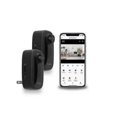 Brookstone  2PK Cordless Security/Surveillance Wi-Fi Camera, 2-Pack
