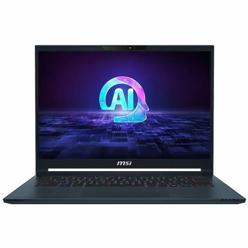 MSI - Laptop Gaming Stealth AI Studio Pantalla  14" 165 Hz - Intel Core Ultra 7 155H con 16 GB  memoria Exp 96GB - NVIDIA GeForce RTX 4050 6GB - SSD de 1 TB - Windows 11 Pro - Azul - 12 Meses Garantia