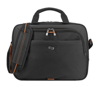 Maletín Ace Slim Solo New York - para portátil de 13,3 "- Negro con detalles en naranja