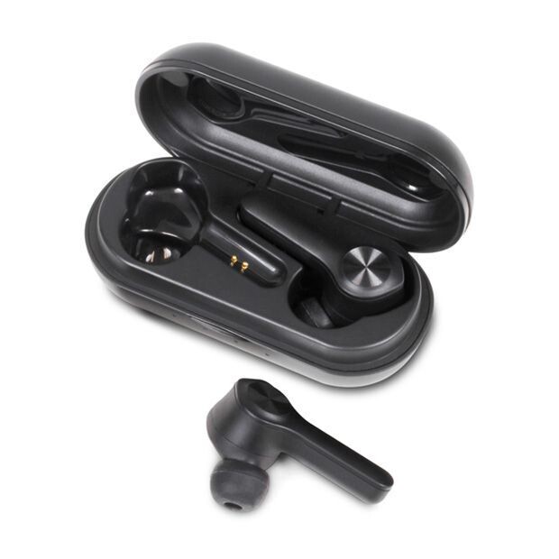 Kit de transmisión de TV con auriculares inalámbricos verdaderos con Bluetooth | Bluetooth 5 | Alcance de 100 pies