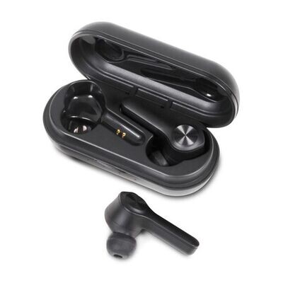 Kit de transmisión de TV con auriculares inalámbricos verdaderos con Bluetooth | Bluetooth 5 | Alcance de 100 pies