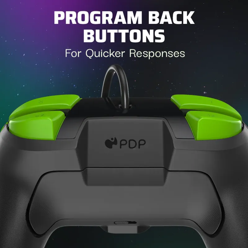 PDP - Controlador con cable mejorado REMATCH para Nintendo Switch, Nintendo Switch Lite y Nintendo Switch - Modelo OLED - 1-Up brilla en la oscuridad