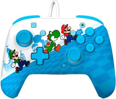 PDP - Control con cable mejorado REMATCH para Nintendo Switch, Nintendo Switch Lite y Nintendo Switch - Modelo OLED - Mario Escape