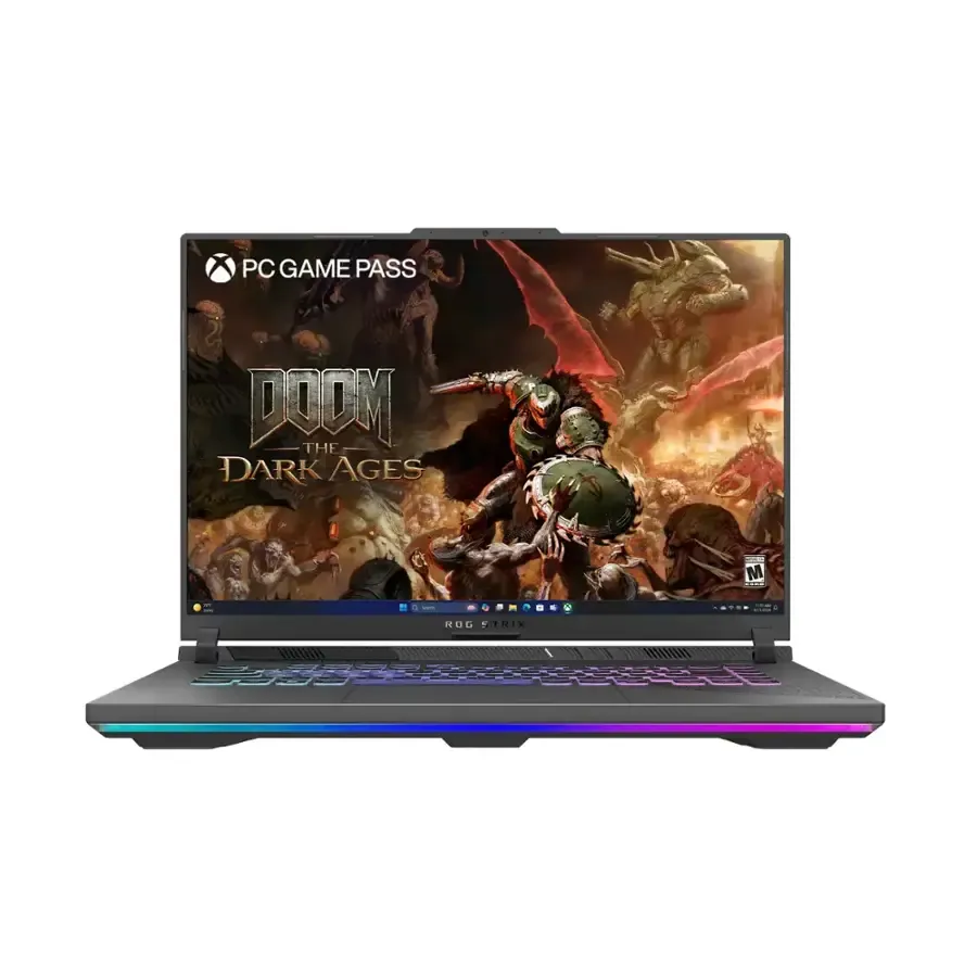 ASUS - Portátil Gaming ROG Strix G16 Pantalla 16" FHD 165 Hz - AMD Ryzen 9 HX - 16 GB de RAM Exp 64GB - NVIDIA GeForce RTX 5070 Ti  12GB - SSD de 1 TB - Gris - Nuevo Año 2025 - 12 Meses Garantia