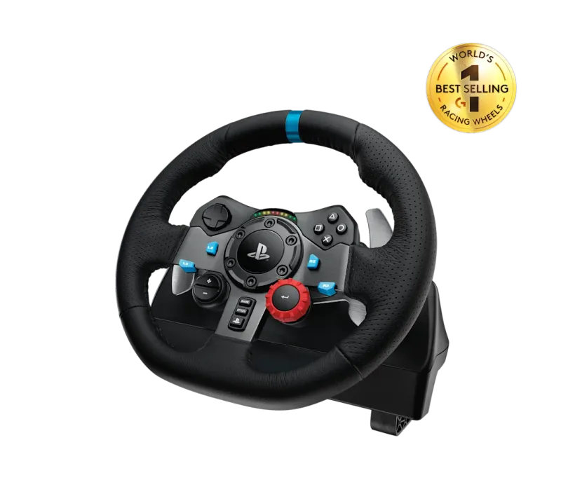 Logitech G29 Driving Force Volante y Pedales para juegos de carreras compatible con PS5 / PS4 / PC