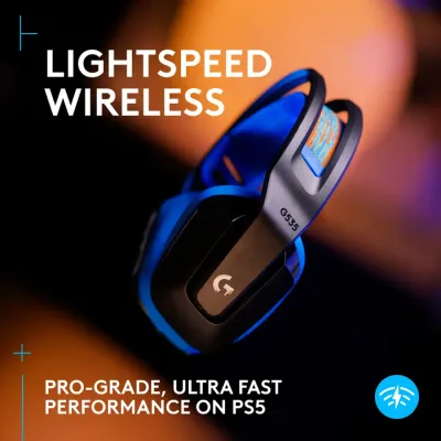 Auriculares inalámbricos Gaming  Logitech G535 Lightspeed para PS5, PS4 y PC (negro/azul)