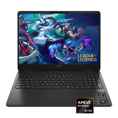 HP OMEN - Laptop Gaming   pantalla  16" 2K 144 Hz - AMD Ryzen 9 8940HX - Memoria DDR5 de 32 GB Exp 64GB - NVIDIA GeForce RTX 5060 8GB - SSD de 1 TB - Negro Sombra - 12 Meses Ganratia!