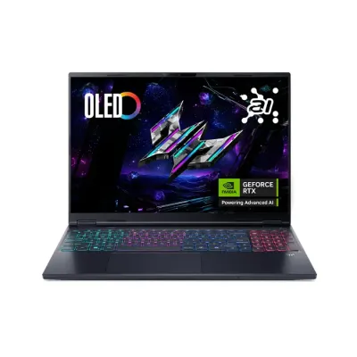 Acer - Laptop Gaming Predator Helios Neo 16S con IA - Pantalla OLED  16"  240 Hz - Intel Core Ultra 9 - NVIDIA GeForce RTX 5070Ti con 12GB (32 GB, 1 TB SSD ) - Negro obsidiana - 12 Meses Garantia!