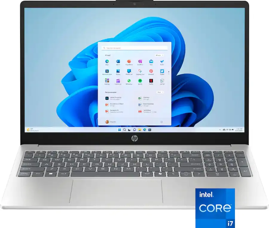 HP - Laptop Pantalla  Táctil Full HD  15,6" - Intel Core i7-1355U - 16 GB de memoria - SSD de 512 GB - Windows 11 Home -Plata natural - 12 Meses Garantia!