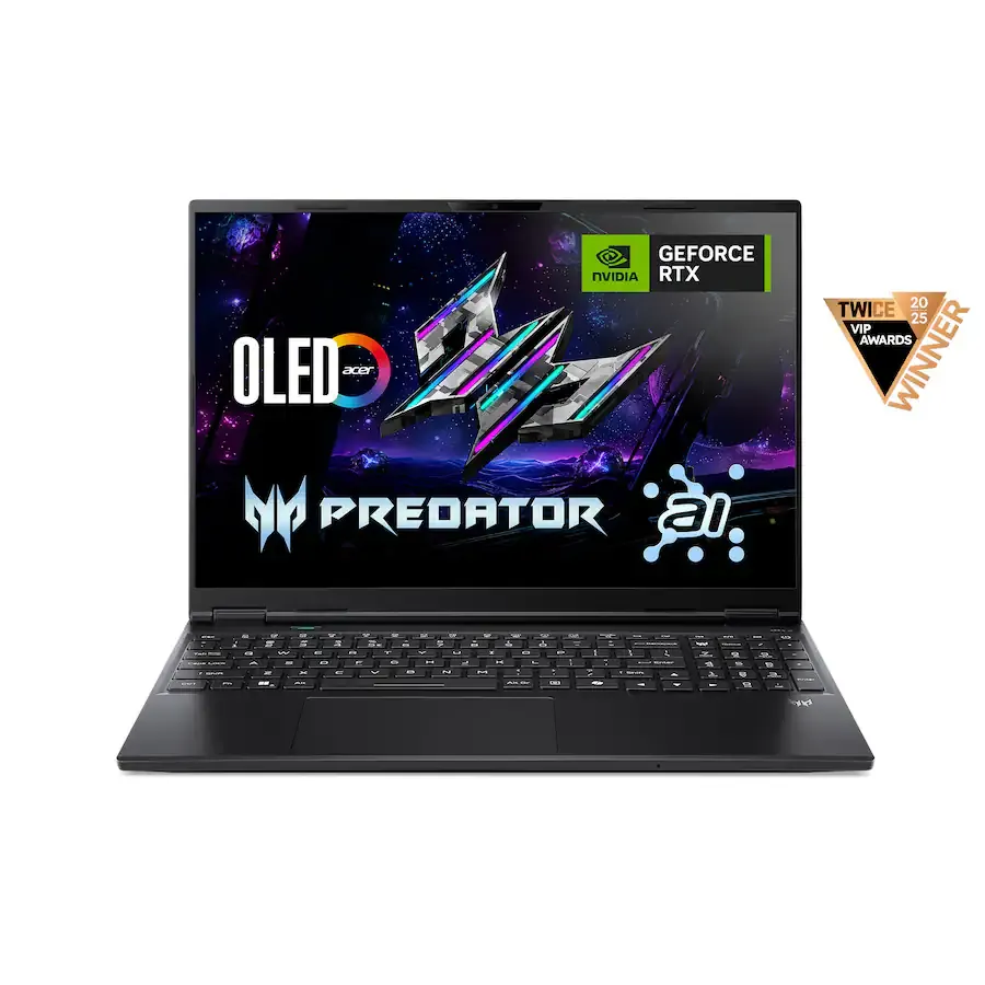 Acer - Predator Helios Neo 16S Laptop Gaming con IA - Pantalla OLED 16" 240 Hz - Intel Core Ultra 9 - NVIDIA GeForce RTX 5060 8GB– 16 GB – 1 TB - Negro Obsidiana - 12 Meses Garantia!