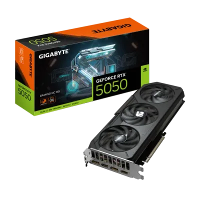 GIGABYTE - Tarjeta gráfica GeForce RTX 5050 GAMING OC 8GB GDDR6 PCI Express 5.0 - Negra