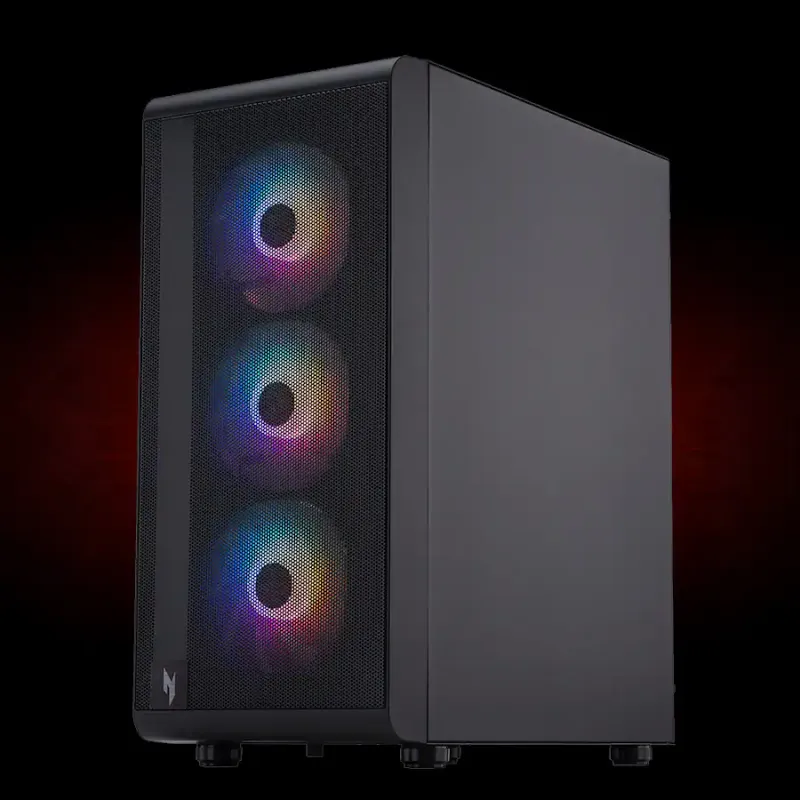 Acer - Desktop Gaming Nitro 60 - AMD Ryzen 9 7900 - Memoria DDR5 de 32 GB - NVIDIA GeForce RTX 5070 12GB - SSD de 1 TB - Negro