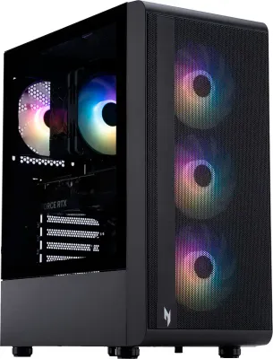 Acer - Desktop Gaming Nitro 60 - AMD Ryzen 9 7900 - Memoria DDR5 de 32 GB - NVIDIA GeForce RTX 5070 12GB - SSD de 1 TB - Negro