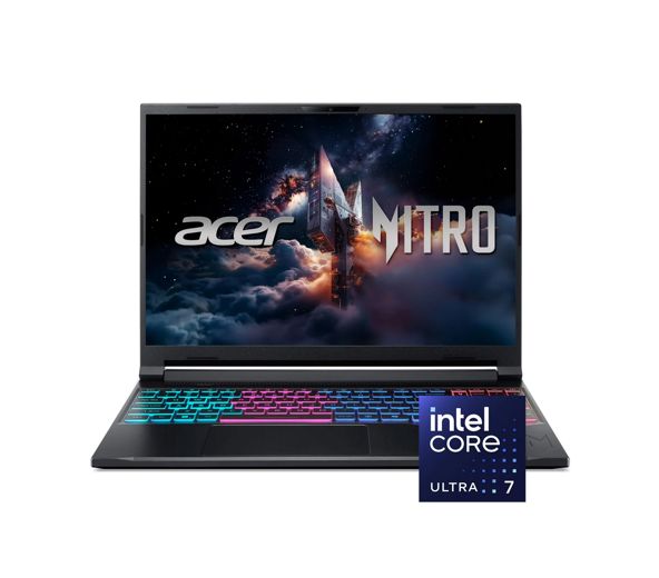 Laptop Gaming  Acer Nitro V 16S Pantalla 16" WUXGA IPS  180 Hz - Intel Core 7 240 Hz - NVIDIA GeForce RTX 5060 con 8 GB - 16 GB de RAM Exp 64GB  SSD PCIe Gen 4 de 1 TB - negro -12 Meses Garantia!