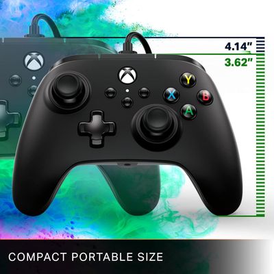 PowerA control alámbrico negro para Xbox Serie X|S, Xbox One y Windows 10|11 - licencia oficial de Xbox - Negro Edition