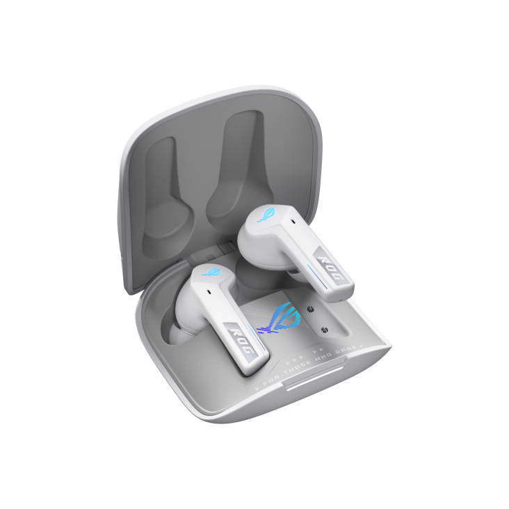 ROG Cetra True Wireless SpeedNova Gaming Bluetooth® y 2,4 GHz  micrófonos con IA de conducción ósea, ANC adaptativo con modo automático