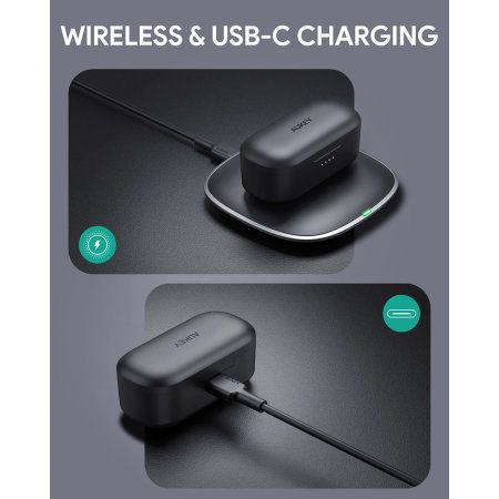 Audifonos Aukey  EP-T21P True Wireless Earbuds color negro