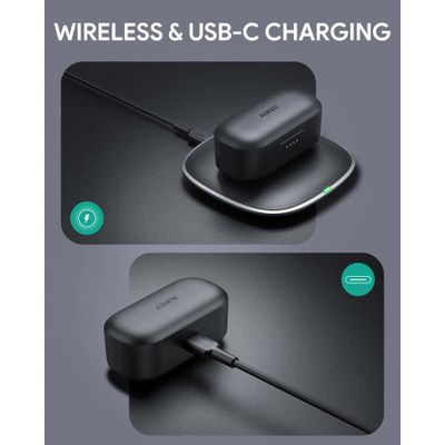 Audifonos Aukey  EP-T21P True Wireless Earbuds color negro