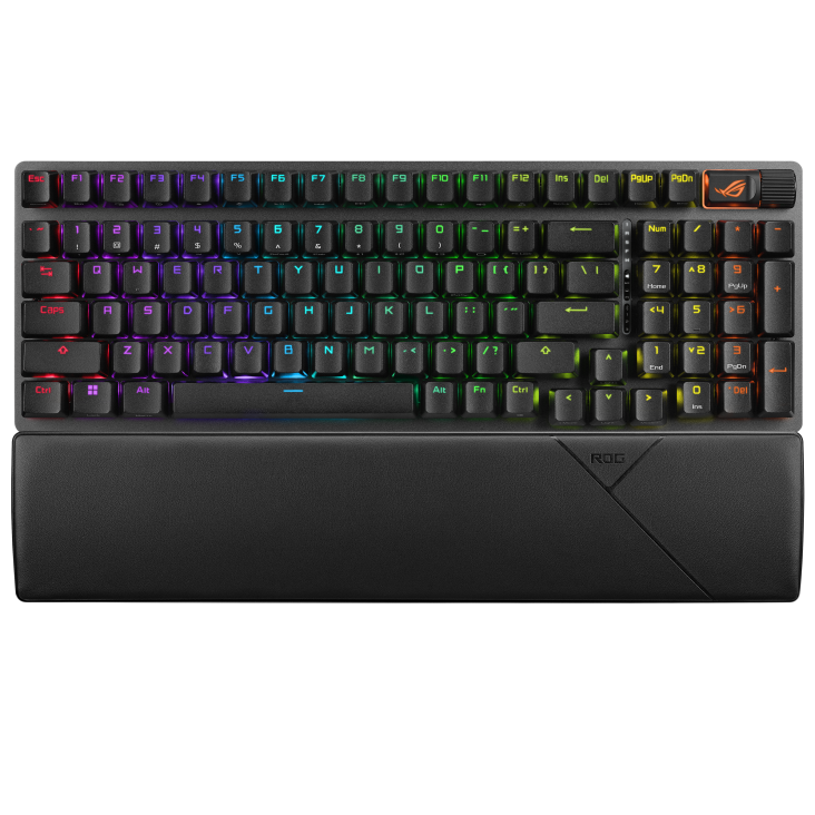 ASUS Republic of Gamers Strix Scope II 96 Teclado inalámbrico para juegos (interruptores lineales NX Snow) - Negro