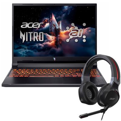 Laptop Gamer Acer Nitro V 16 ANV16-72-789X Intel Core 7 240H Pantalla WUXGA 16" / 16GB de RAM / 512GB SSD / Win11 / GeForce RTX5050 8GB - Obsidian Negro  - 12 Meses Garantia!
