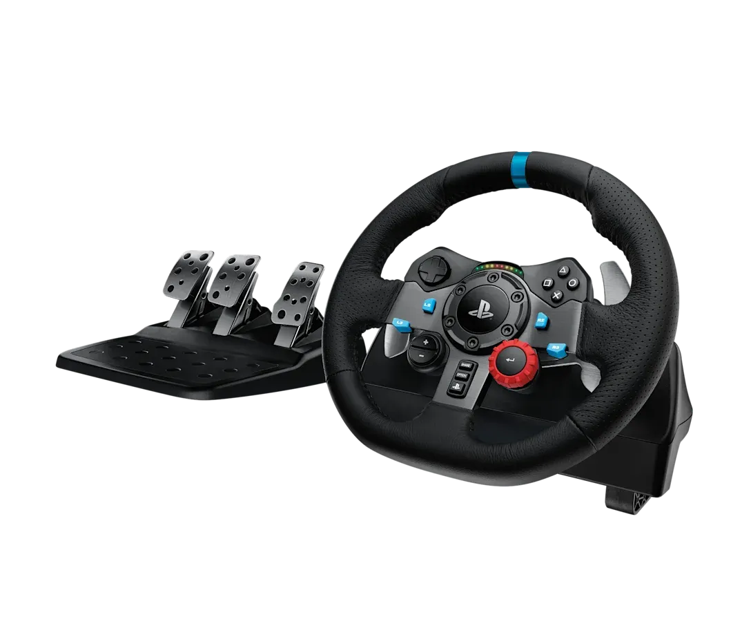Logitech G29 Driving Force Kit Combo de Volante, Pedales y Palanca de Cambio para juegos de carreras compatible con PS5 / PS4 / PC