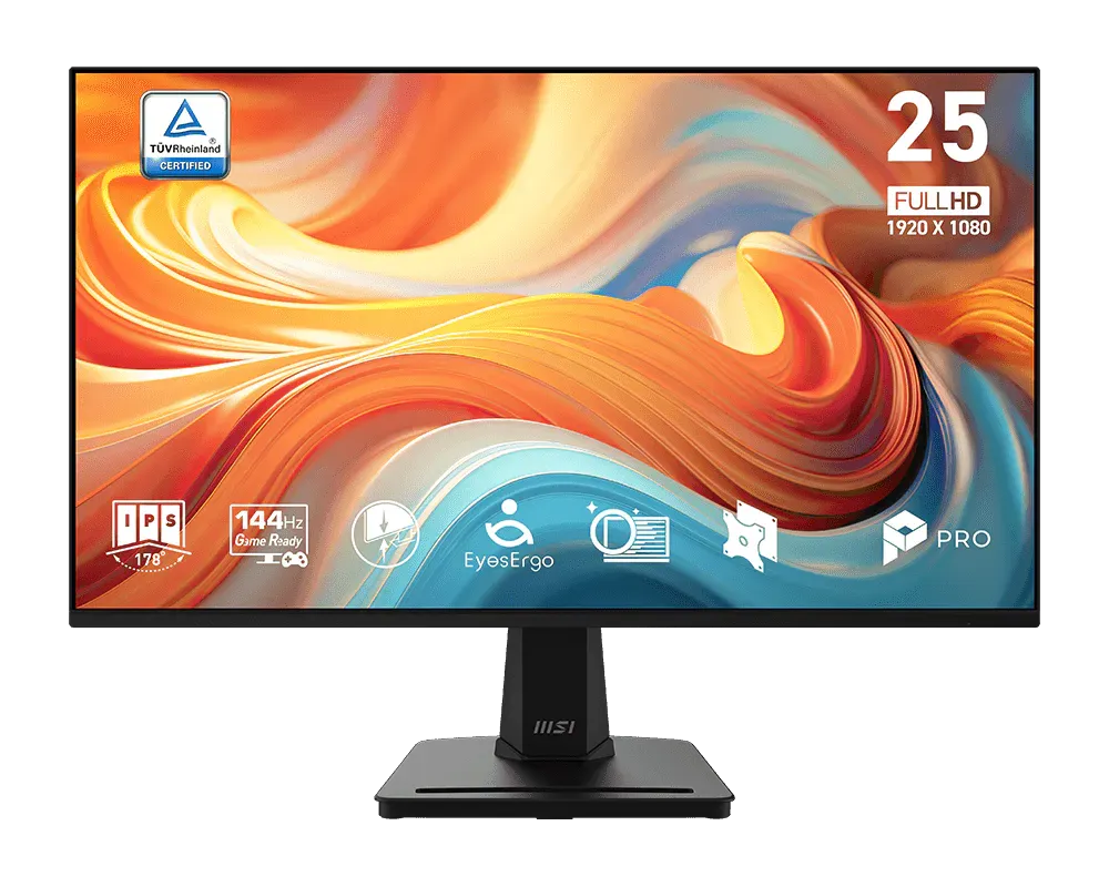 Monitor MSI Pro MP251 E14L 24.5" Full HD LED 144Hz / 1Ms - Negro
