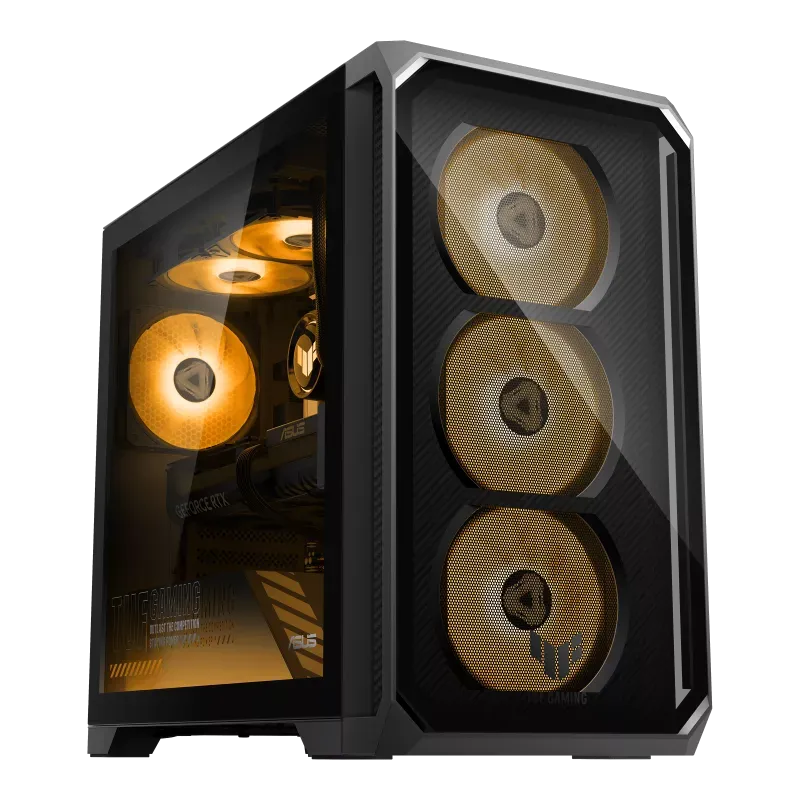 Desktop Gaming Asus TUF T700TL, Intel Core™ Ultra 9 275HX, SSD de 1 TB, 16 GB  RAM, Windows 11,  gráfica NVIDIA® RTX 5060Ti (8192 MB),gris, iluminación RGB, teclado y ratón 12 Meses Garantia!