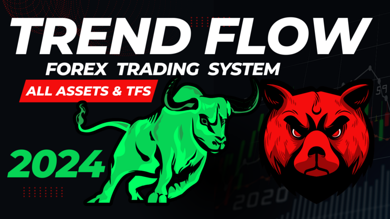 TREND FLOW MT4 indicator &amp; Strategy For (Technical Analysis)