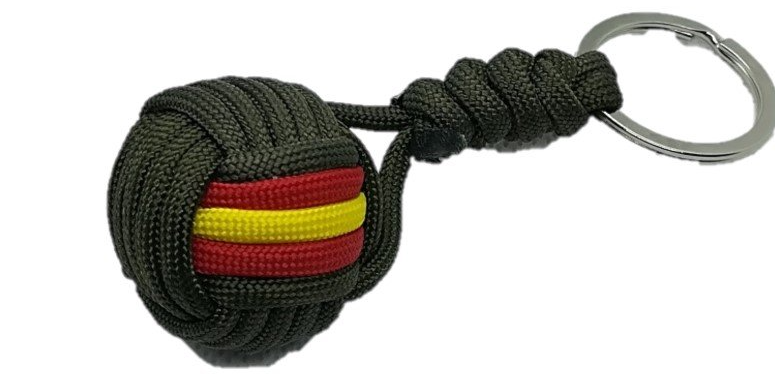 LLAVERO BOLA VERDE MILITAR