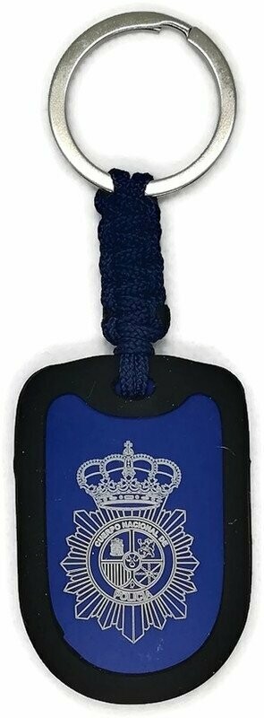 LLAVERO ALUMINIO CNP AZUL