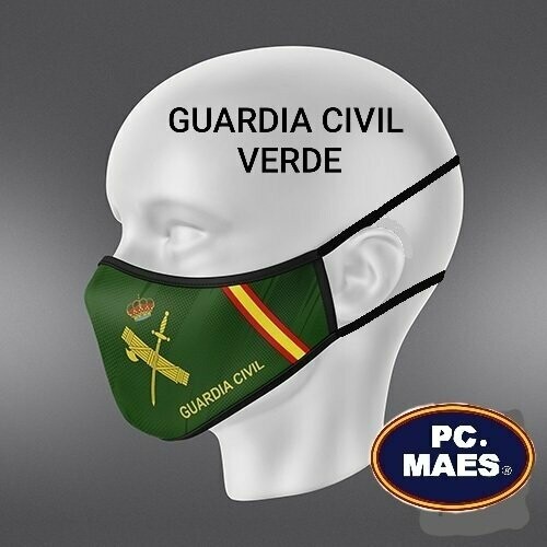 MASCARILLA VERDE GUARDIA CIVIL