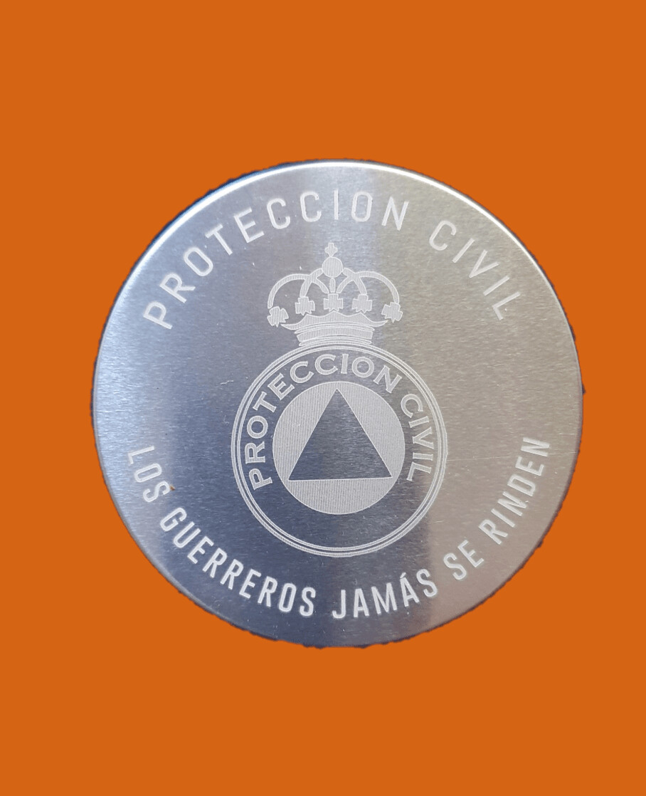 LATA ESCUDO PROTECCION CIVIL.