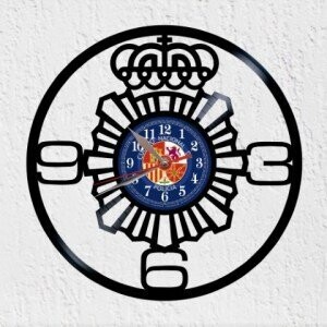 RELOJ DE VINILO ESCUDO CNP