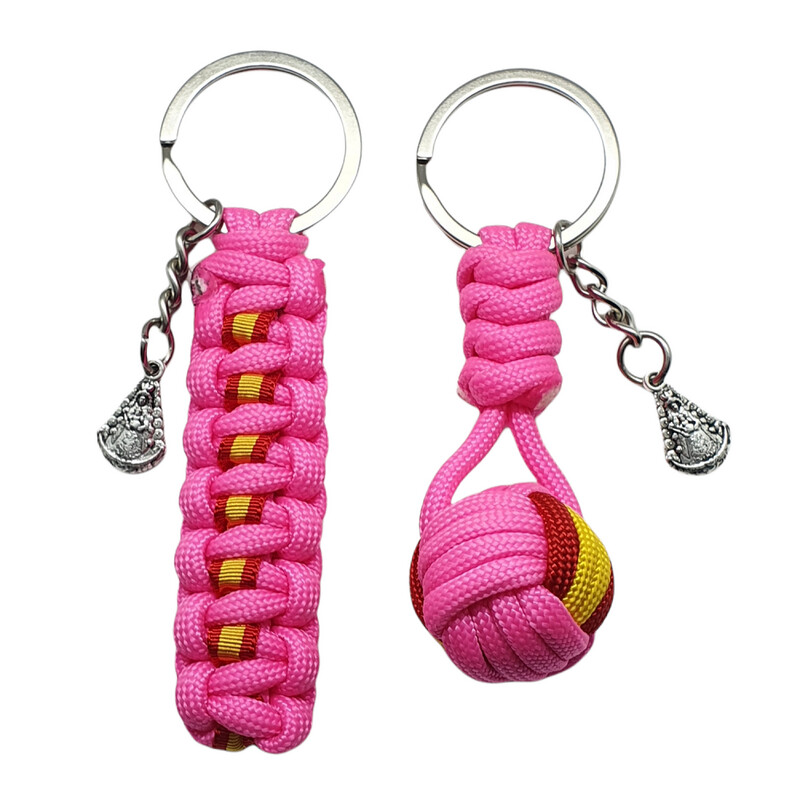 DUO LLAVEROS ROSA VIRGEN DEL ROCIO.