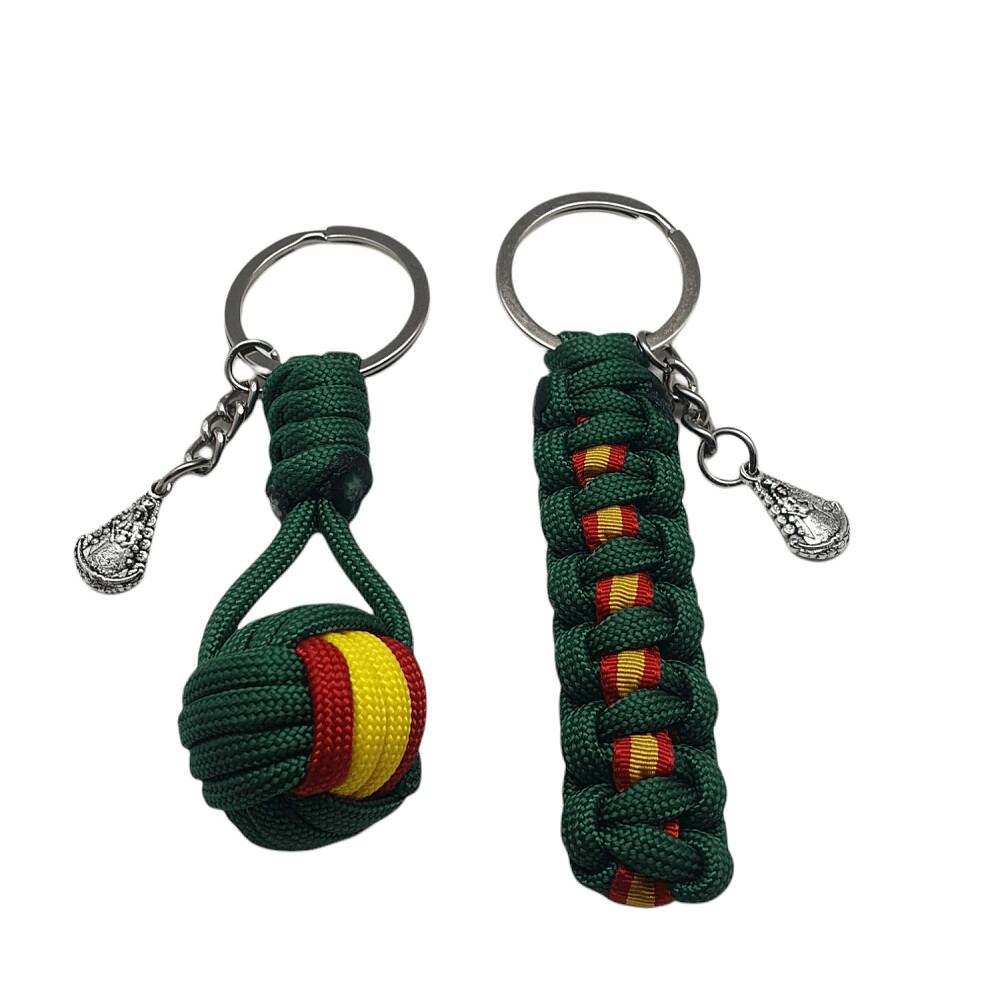 DUO LLAVEROS VERDE BOTELLA VIRGEN DEL ROCIO