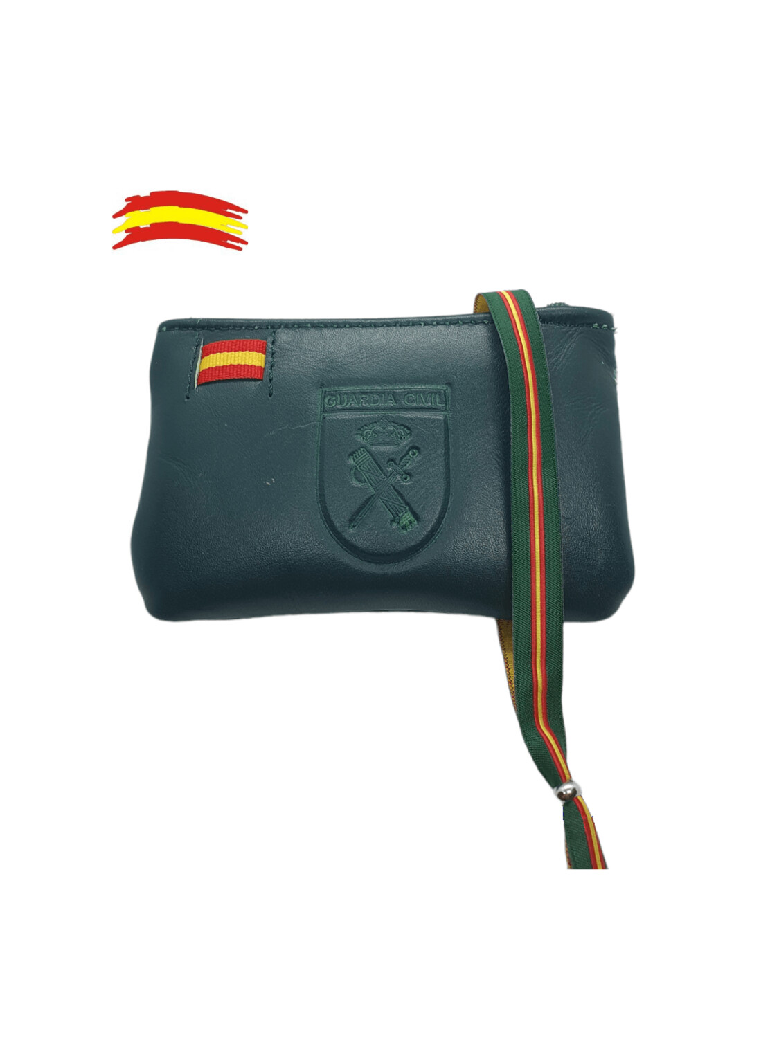 MONEDERO PIEL VERDE GUARDIA CIVIL.