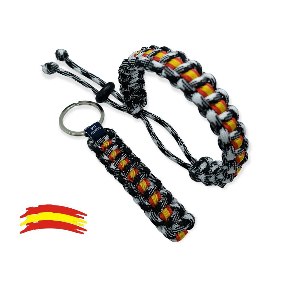 MIMETIZADO NIEVE PULSERA AJUSTABLE Y LLAVERO