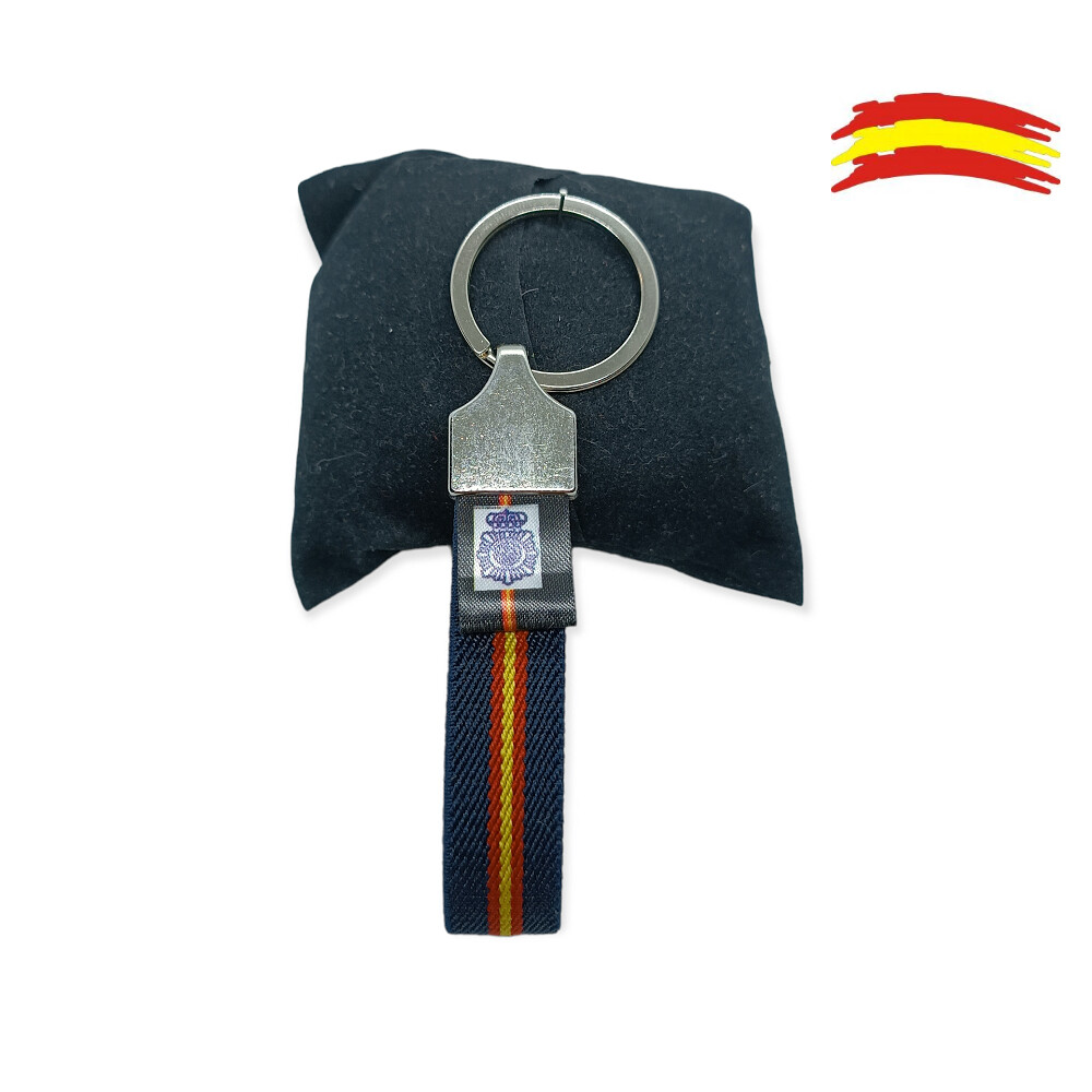 AZUL CNP LLAVERO ELASTICO