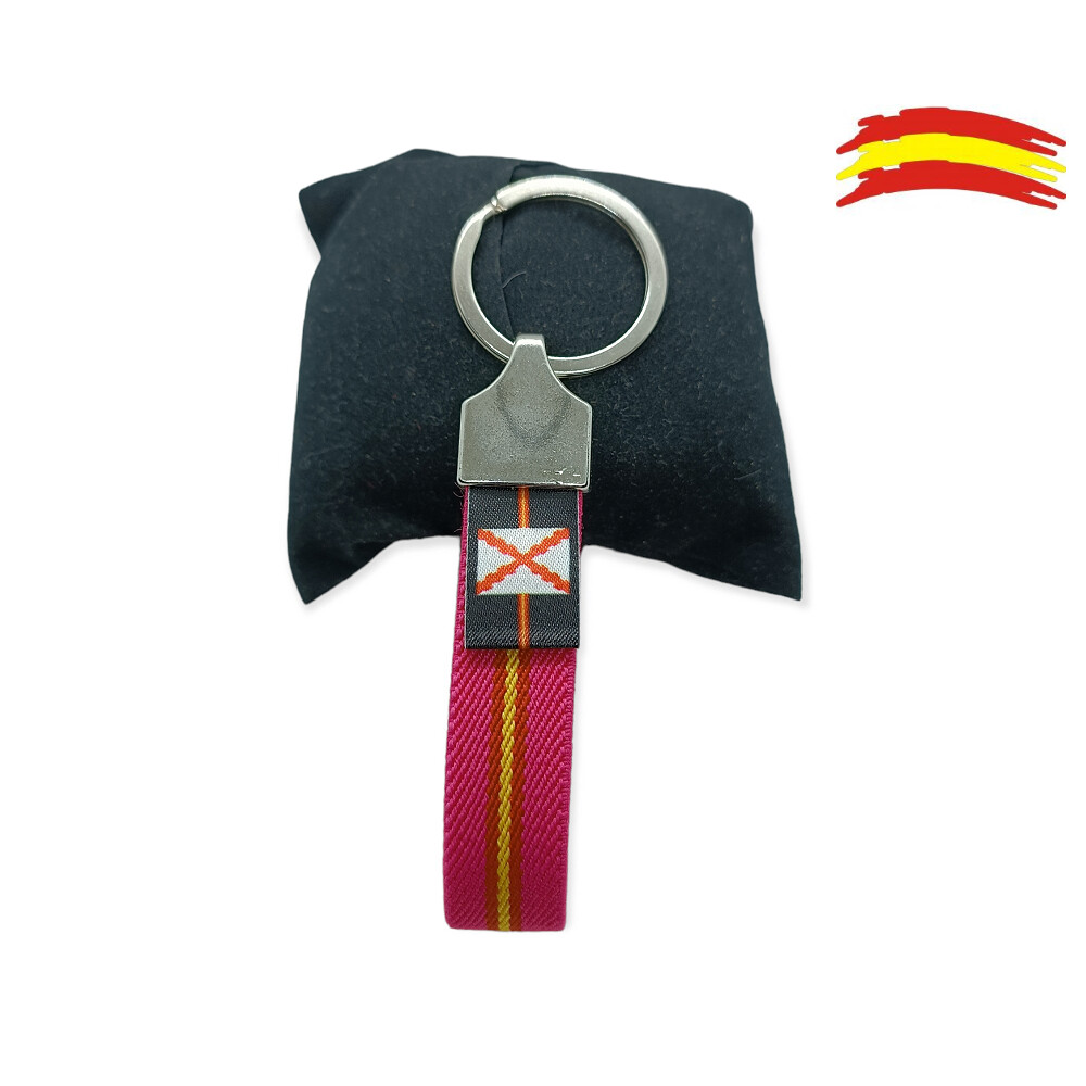 ROSA CRUZ DE BORGOÑA LLAVERO ELASTICO