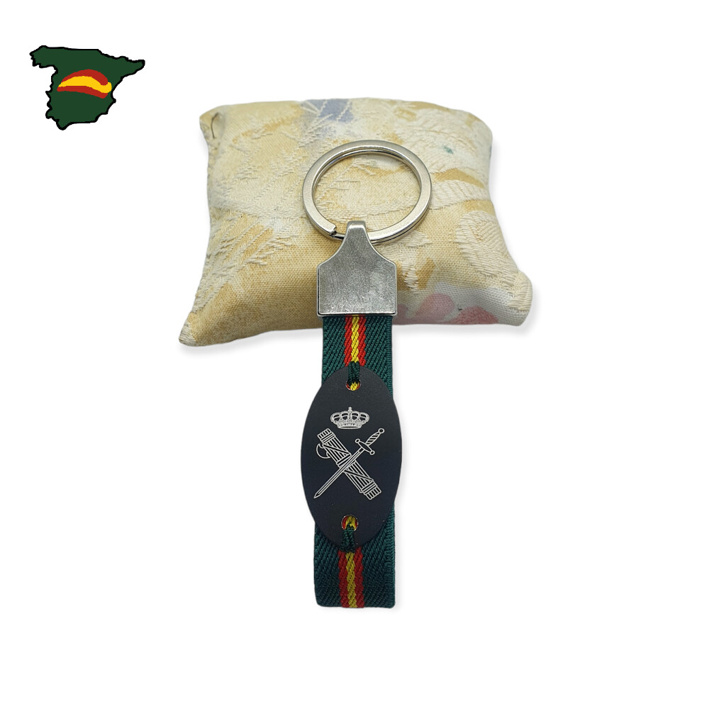 LLAVERO ELASTICO NEGRO GUARDIA CIVIL