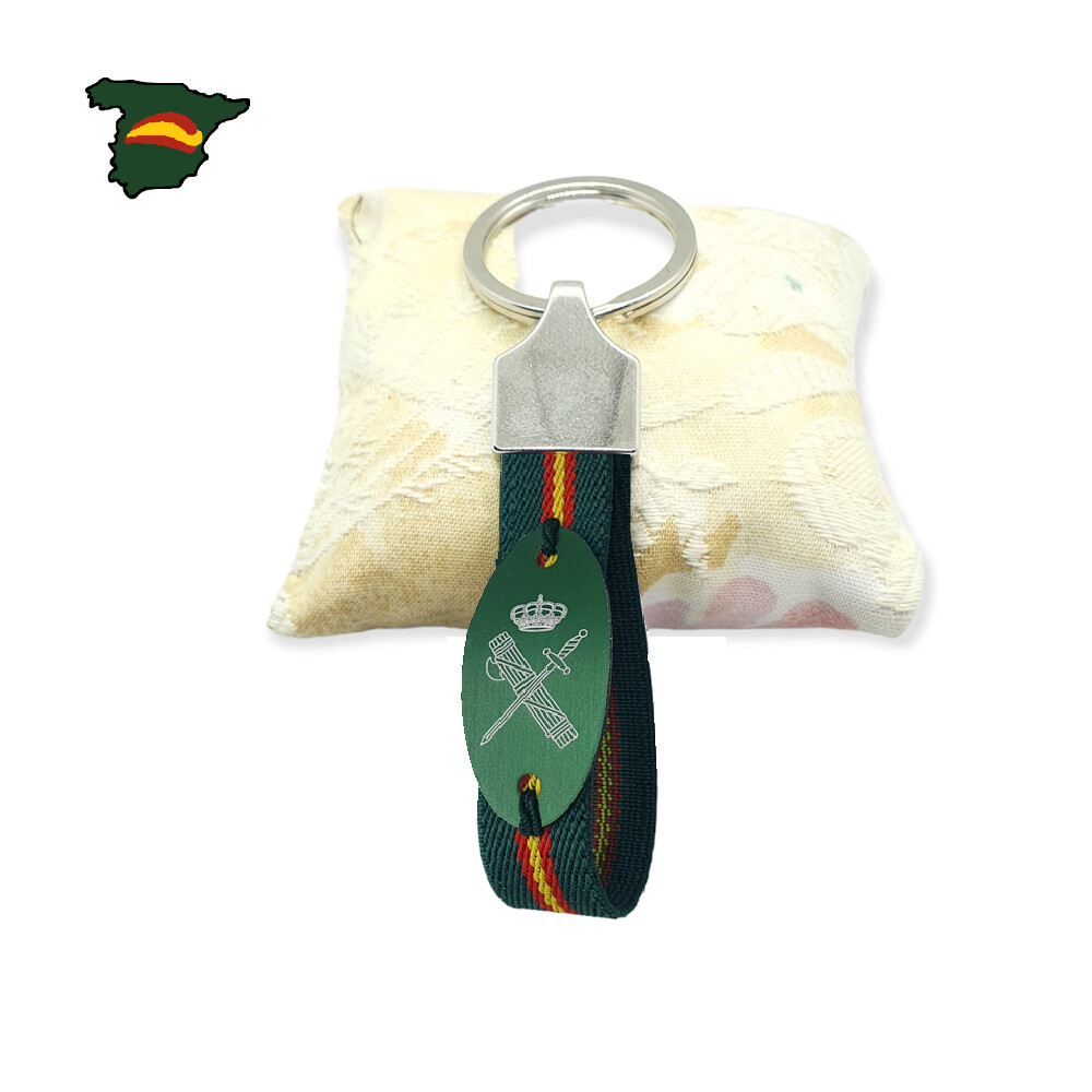 LLAVERO ELASTICO VERDE GUARDIA CIVIL