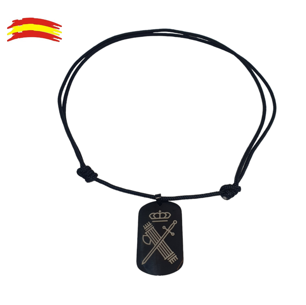 COLLAR ESCUDO GUARDIA CIVIL NEGRO