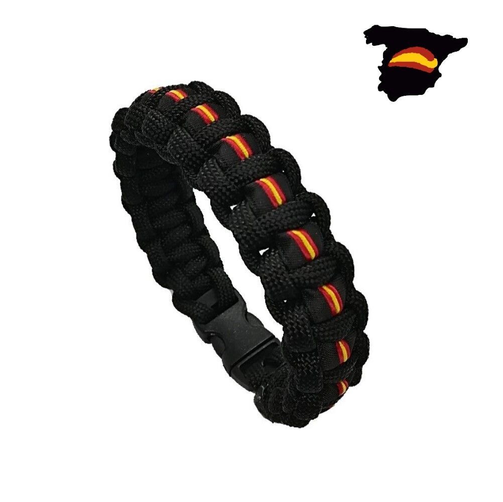 PULSERA NEGRA COBRA BORDADA