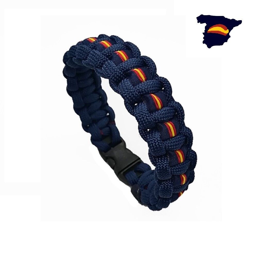 PULSERA AZUL COBRA BORDADA