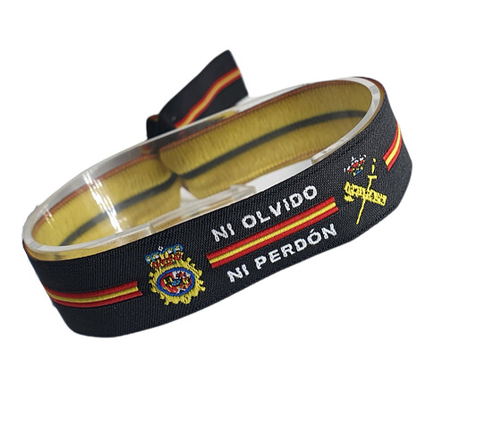 ​CINTA ​​PULSERANI OLVIDO NI PERDON BORDADA  AJUSTABLE  15MM​
